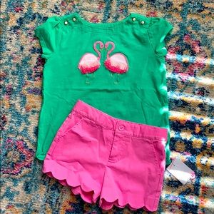 Precious Top & Scalloped shorts